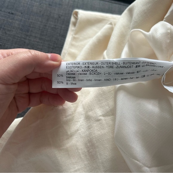 Cream linen blend vest - Picture 10 of 11